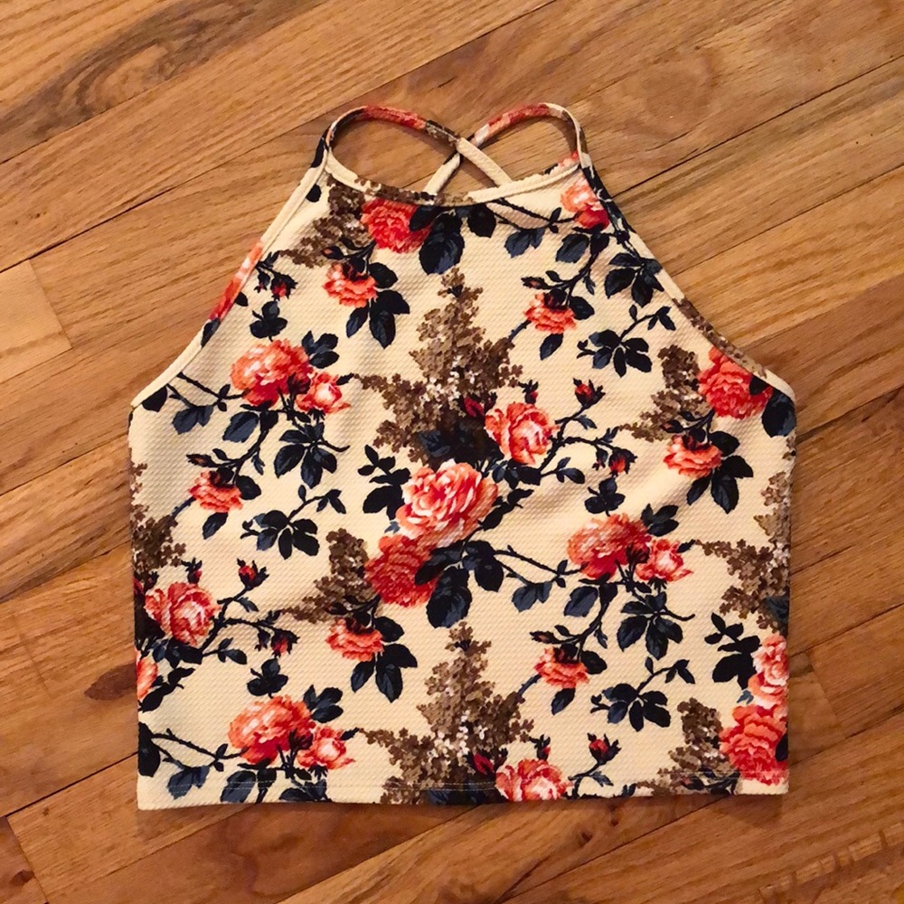 Flower crop top